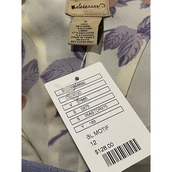 Anthropologie Elevenses Lavender Women’s Knee Length Pleated Back Skirt Size 12 - Picture 9 of 9